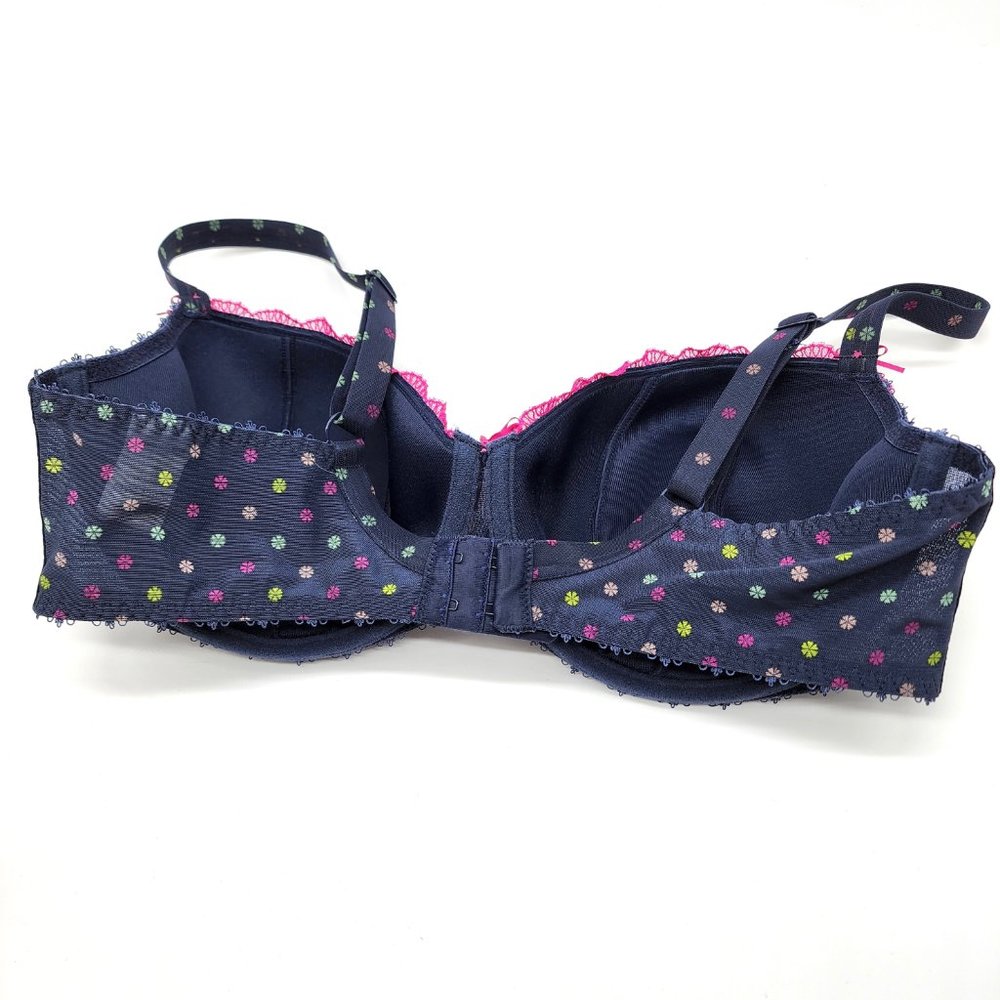 Freya Patsy Demi Lace Bra Ink Blue Pink 36E - Picture 3 of 5